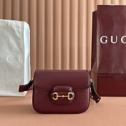 Gucci Horsebit 1955 Small Shoulder Bag Red - 20.5x14.5x5cm - 5