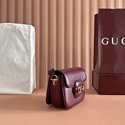 Gucci Horsebit 1955 Small Shoulder Bag Red - 20.5x14.5x5cm - 4
