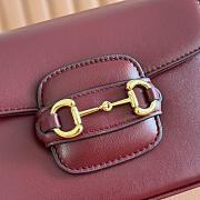 Gucci Horsebit 1955 Small Shoulder Bag Red - 20.5x14.5x5cm - 2