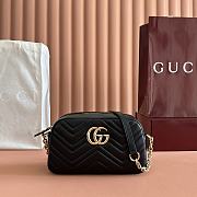 Gucci GG Marmont Small Camera Bag Black - 24x15x8cm - 2