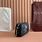 Gucci GG Marmont Small Camera Bag Black - 24x15x8cm - 3