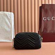 Gucci GG Marmont Small Camera Bag Black - 24x15x8cm - 4