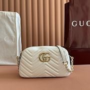 Gucci GG Marmont Small Camera Bag White - 24x15x8cm - 1