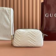 Gucci GG Marmont Small Camera Bag White - 24x15x8cm - 4