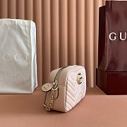 Gucci GG Marmont Small Camera Bag Pink - 24x15x8cm - 4