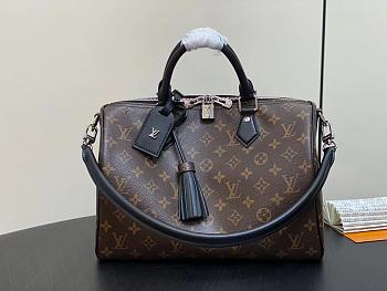 LV Speedy Soft 30 Dark Monogram Canvas Black M12243 - 30x21x17cm