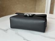 Teen Celine Victoire Bag In Supple Grained Calfskin Black Silver - 25x15x8cm - 2