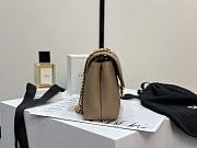 Teen Celine Victoire Bag In Supple Grained Calfskin Beige - 25x15x8cm - 5