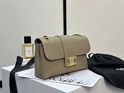 Teen Celine Victoire Bag In Supple Grained Calfskin Beige - 25x15x8cm - 4