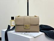 Teen Celine Victoire Bag In Supple Grained Calfskin Beige - 25x15x8cm - 3