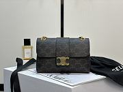 Teen Celine Victoire Bag In Triomphe Canvas and Calfskin - 25x15x8cm - 1