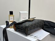 Teen Celine Victoire Bag In Triomphe Canvas and Calfskin - 25x15x8cm - 6