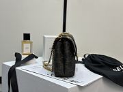 Teen Celine Victoire Bag In Triomphe Canvas and Calfskin - 25x15x8cm - 5