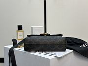 Teen Celine Victoire Bag In Triomphe Canvas and Calfskin - 25x15x8cm - 3