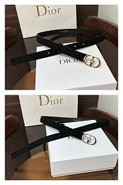 Dior Lucky 30 Montaigne Star Belt In Suede Black 20mm - 1