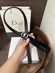 Dior Lucky 30 Montaigne Star Belt In Suede Black 20mm - 5