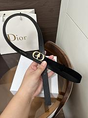 Dior Lucky 30 Montaigne Star Belt In Suede Black 20mm - 4
