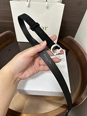 Dior Lucky 30 Montaigne Star Belt In Suede Black 20mm - 6