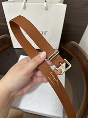 Dior Night Code Belt Smooth Calfskin Brown 25mm - 6