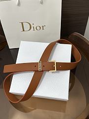 Dior Night Code Belt Smooth Calfskin Brown 25mm - 4