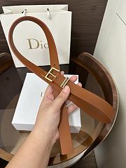 Dior Night Code Belt Smooth Calfskin Brown 25mm - 3