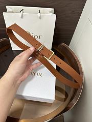Dior Night Code Belt Smooth Calfskin Brown 25mm - 2