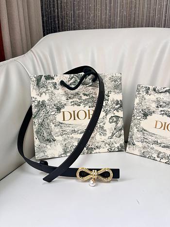 Dior Le Nœud de Dior Belt Black 18mm