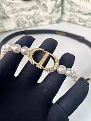 Dior 30 Montaigne Pearls Belt Black 15mm - 6
