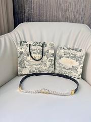 Dior 30 Montaigne Pearls Belt Black 15mm - 4