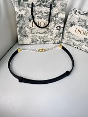 Dior 30 Montaigne Pearls Belt Black 15mm - 2