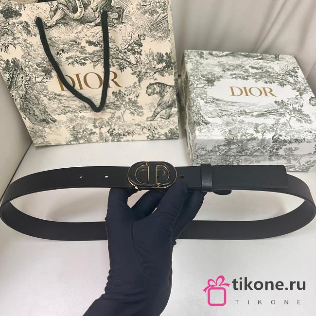 Dior 30 Montaigne Belt Black 25mm - 1