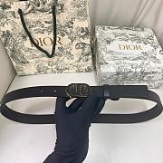 Dior 30 Montaigne Belt Black 25mm - 2