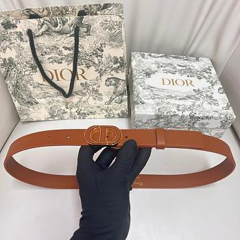 Dior 30 Montaigne Belt Brown 25mm