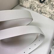 Dior 30 Montaigne Belt White 25mm - 5