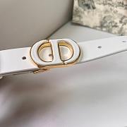 Dior 30 Montaigne Belt White 25mm - 6