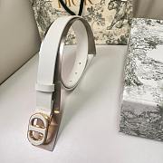 Dior 30 Montaigne Belt White 25mm - 4