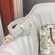 Dior 30 Montaigne Belt White 25mm - 3