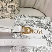 Dior 30 Montaigne Belt White 25mm - 2