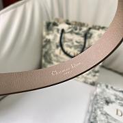 Dior Saddle Loop Belt Beige Smooth Calfskin Silver 20mm - 4