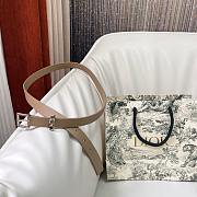 Dior Saddle Loop Belt Beige Smooth Calfskin Silver 20mm - 2