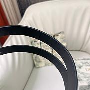 Dior Saddle Belt Black Grained Calfskin 20mm - 6