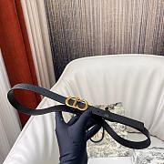 Dior Saddle Belt Black Grained Calfskin 20mm - 3