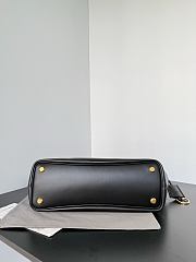 Balenciaga Bel Air Tote Bag Medium In Black Smooth Calfskin Aged Gold Hardware - 33x26x10cm - 3