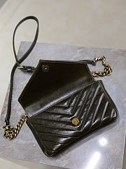 YSL College Mini In Shiny Leather Green - 20x13x3cm - 2