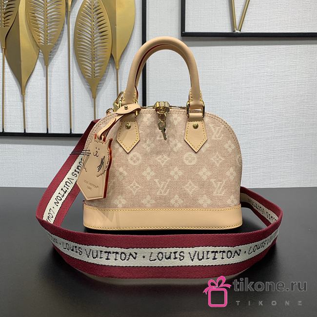 LV Travels With Grace Coddington Alma BB Meowgram M25728 - 23.5x17.5x11.5cm - 1