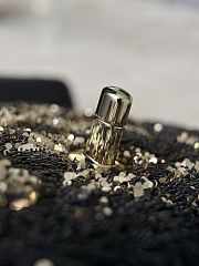 Chanel Flap Bag Quilted Gradient Sequins & Ruthenium Finish Metal Gold & Black - 21x14x8cm - 2