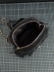 Chanel Backpack Velvet Effect Nylon Shiny Crumpled Calfskin & Gold Tone Metal Black - 22x22.5x8.5cm - 5