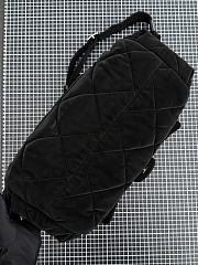 Chanel Maxi Bowling Bag Velvet Effect Nylon & Gold Tone Metal Black - 44x22x18cm - 3