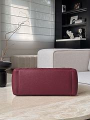 Chanel Quilted Caviar Leather Grand Shopper Tote Burgundy Silver Hardware - 33.5x24x12.5cm - 3