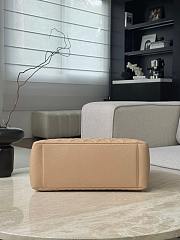 Chanel Quilted Caviar Leather Grand Shopper Tote Beige Silver Hardware - 33.5x24x12.5cm - 3